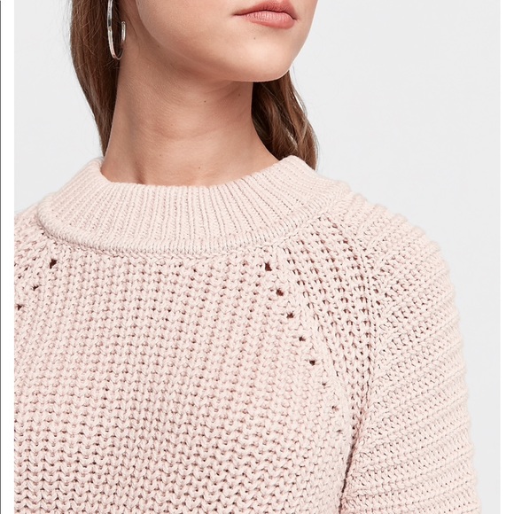 Pink, small, Express sweater. Crew neck. Pullover - Picture 5 of 6